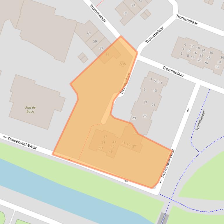 Kaart van postcodegebied 3905BS.