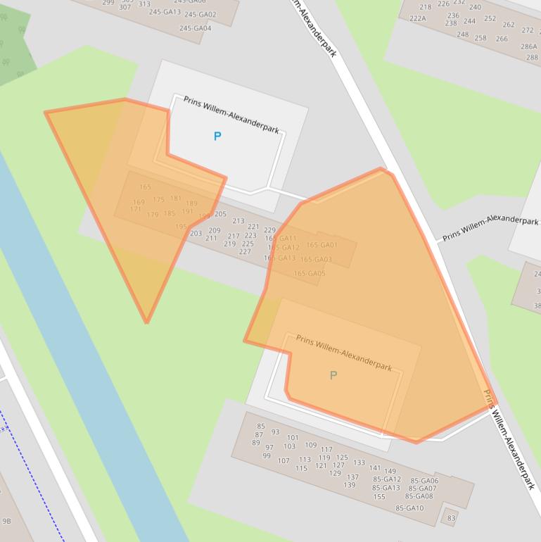 Kaart van postcodegebied 3905CE.