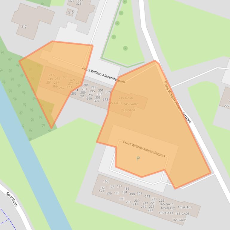 Kaart van postcodegebied 3905CH.