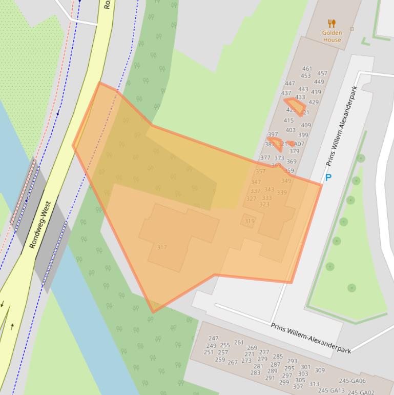 Kaart van postcodegebied 3905CK.