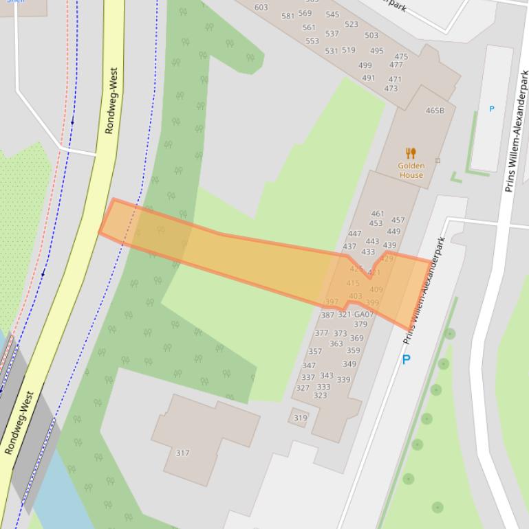 Kaart van postcodegebied 3905CM.