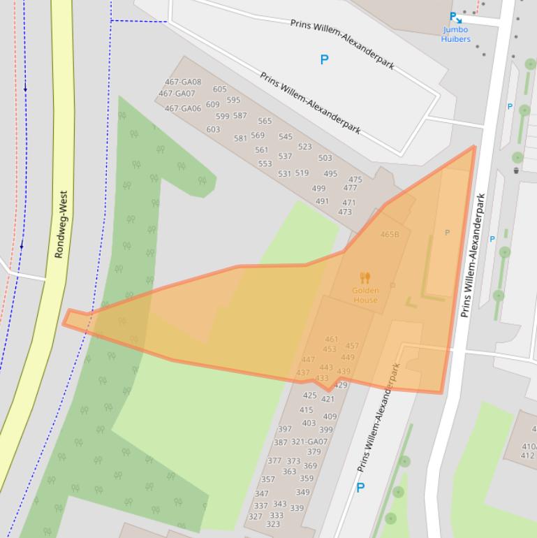 Kaart van postcodegebied 3905CN.