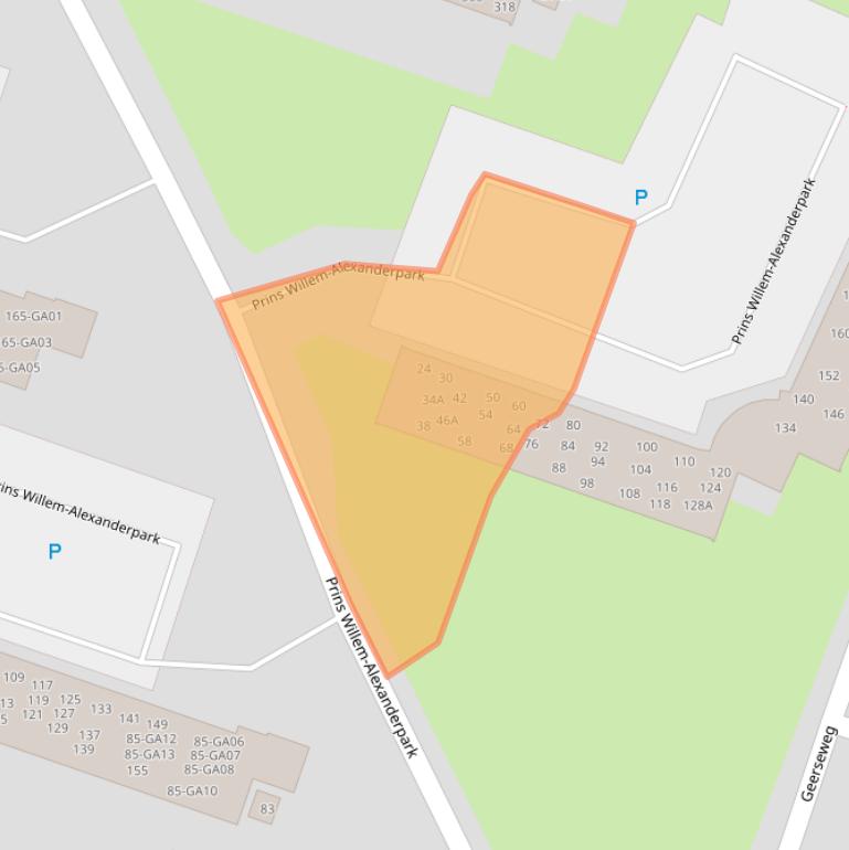 Kaart van postcodegebied 3905DB.