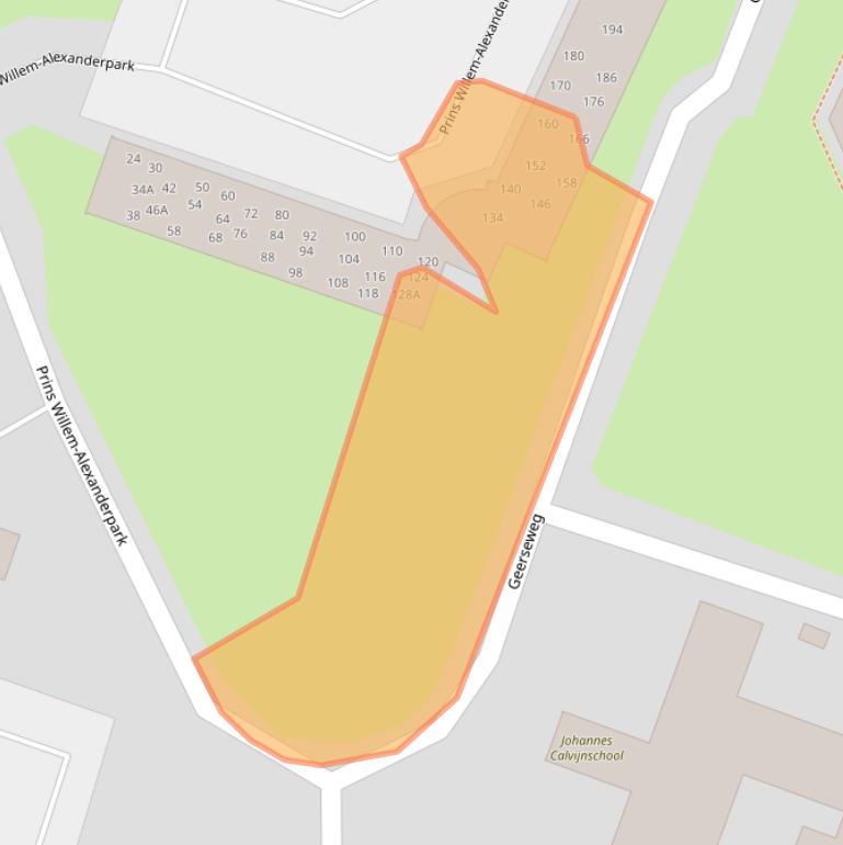 Kaart van postcodegebied 3905DD.