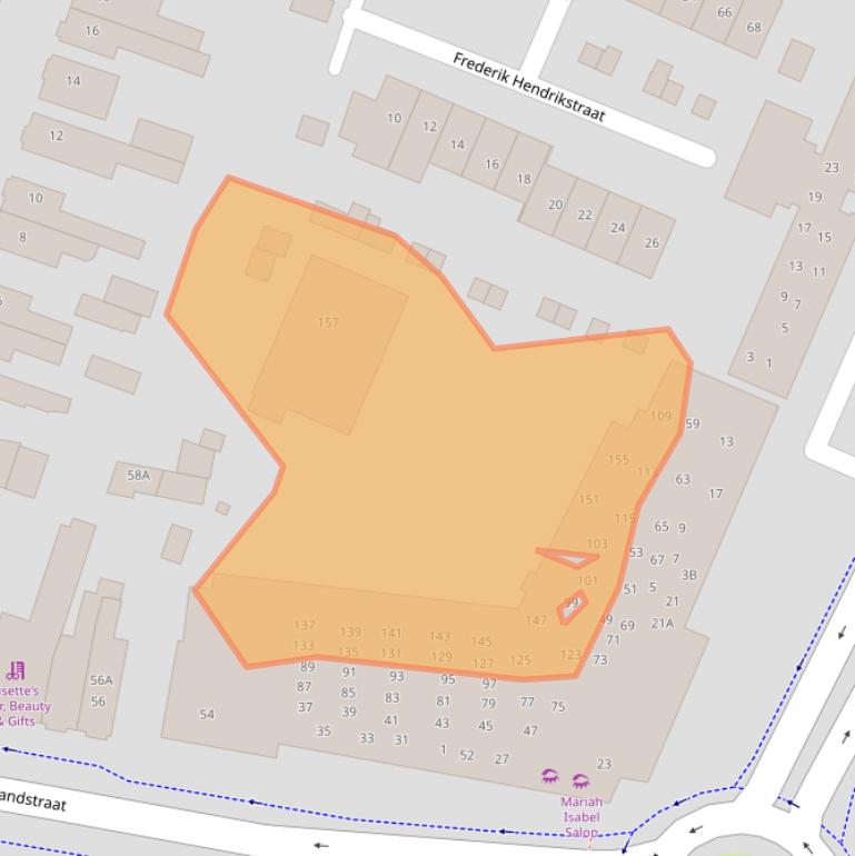 Kaart van postcodegebied 3905EW.