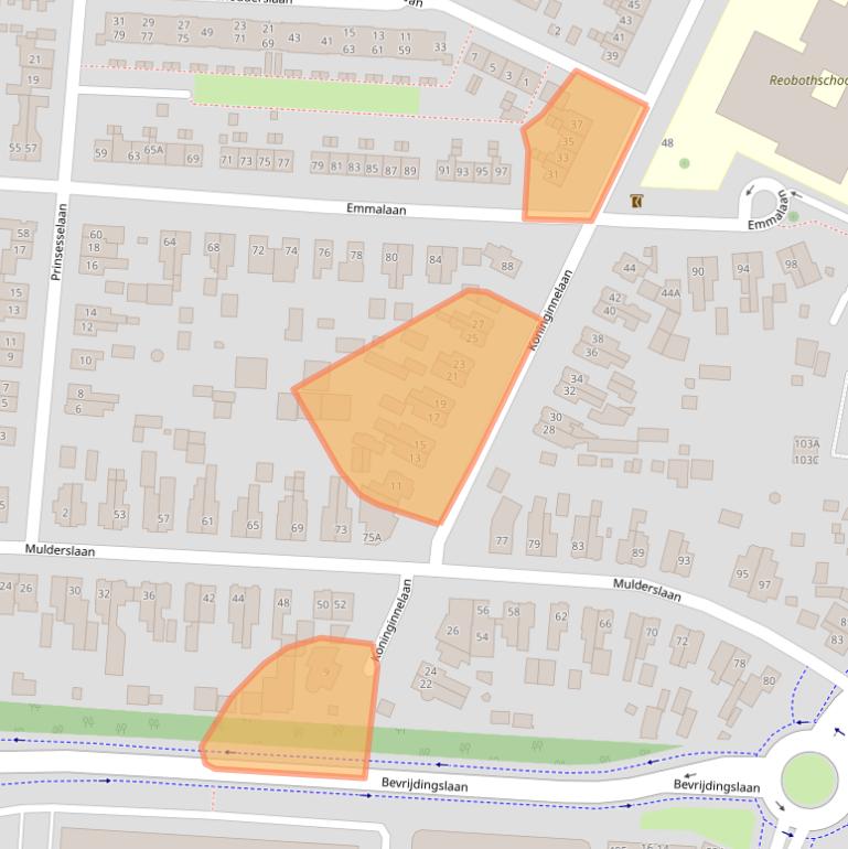 Kaart van postcodegebied 3905GE.