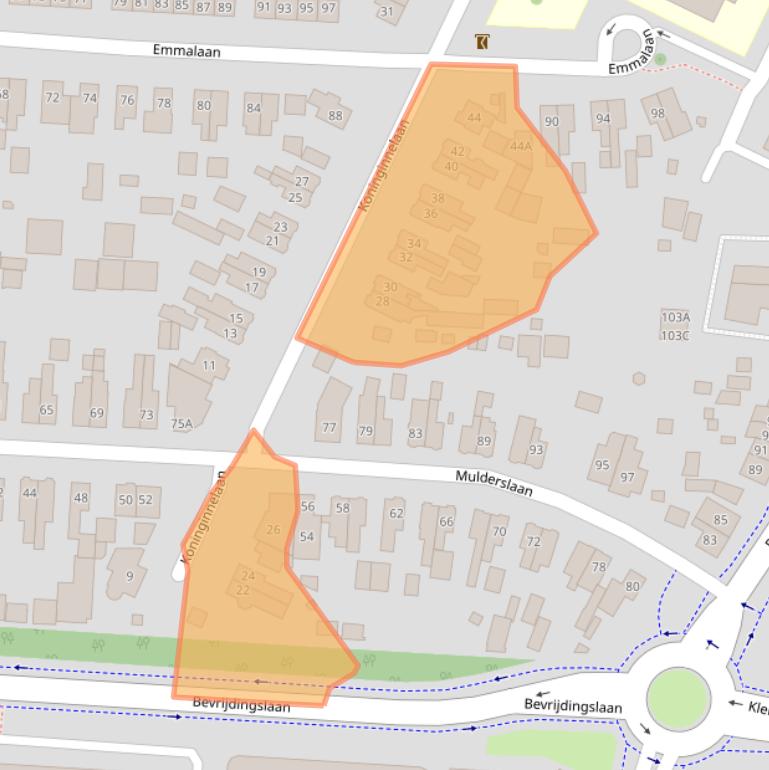 Kaart van postcodegebied 3905GH.