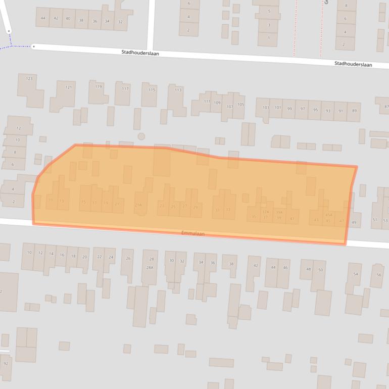 Kaart van postcodegebied 3905GM.