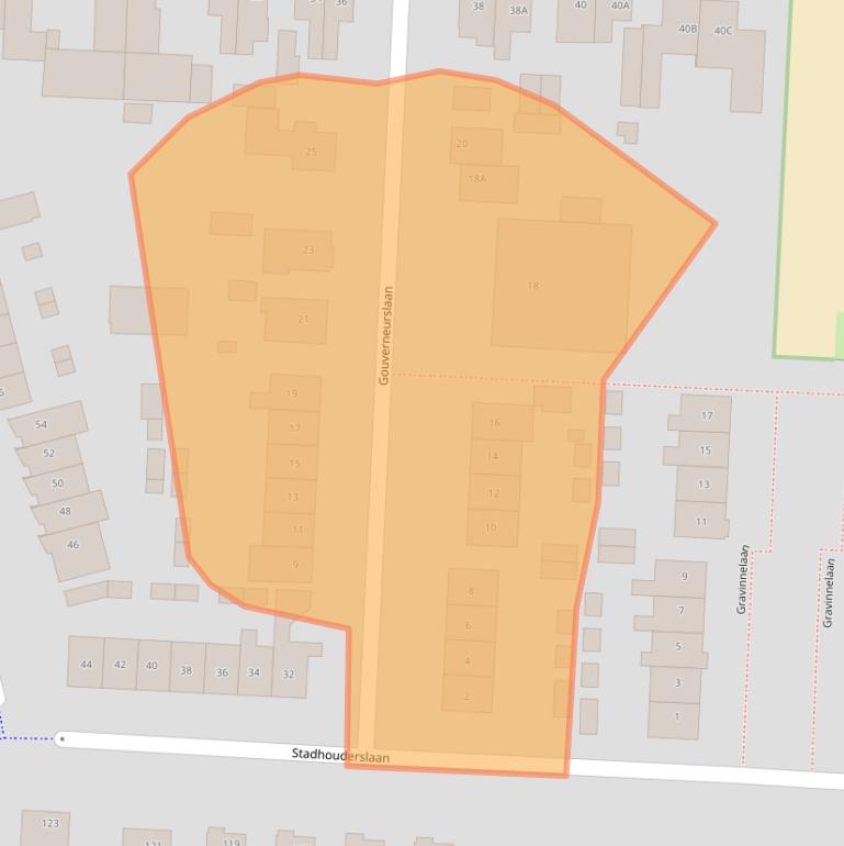 Kaart van postcodegebied 3905HE.