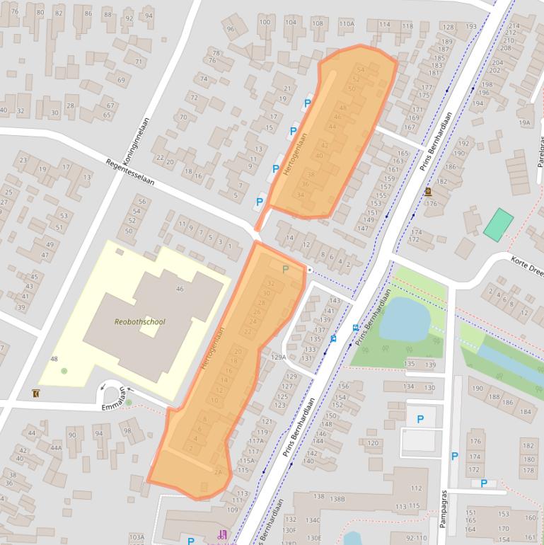Kaart van postcodegebied 3905HK.