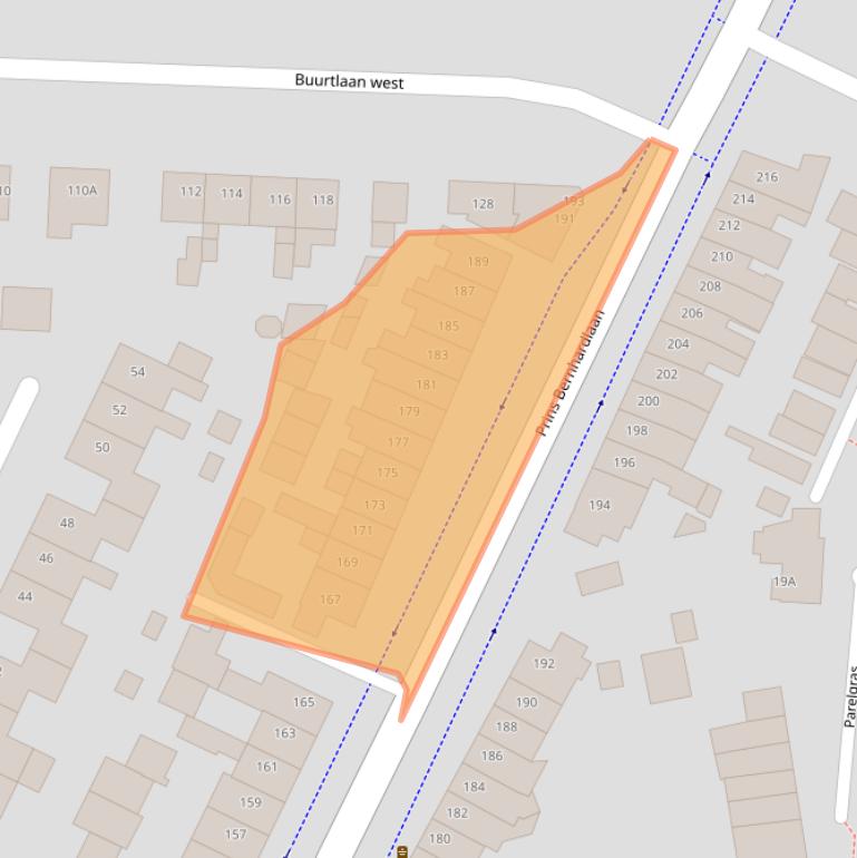 Kaart van postcodegebied 3905JC.