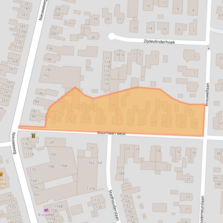 Kaart van postcodegebied 3905JL.