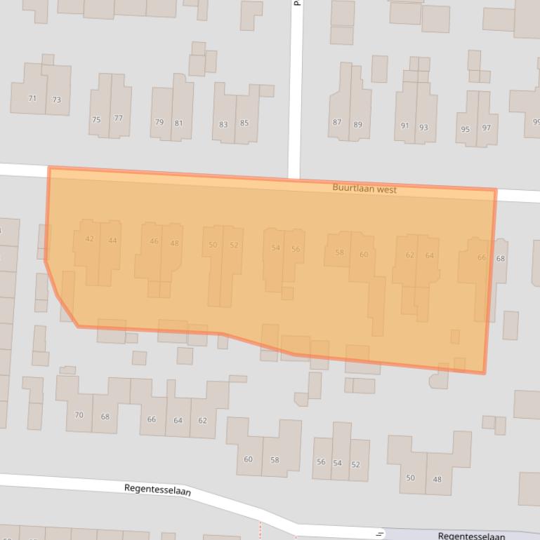 Kaart van postcodegebied 3905JS.