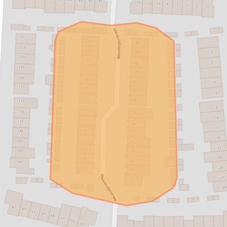 Kaart van postcodegebied 3905KD.