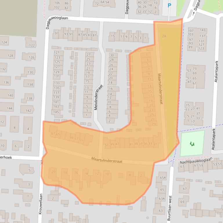 Kaart van postcodegebied 3905KE.