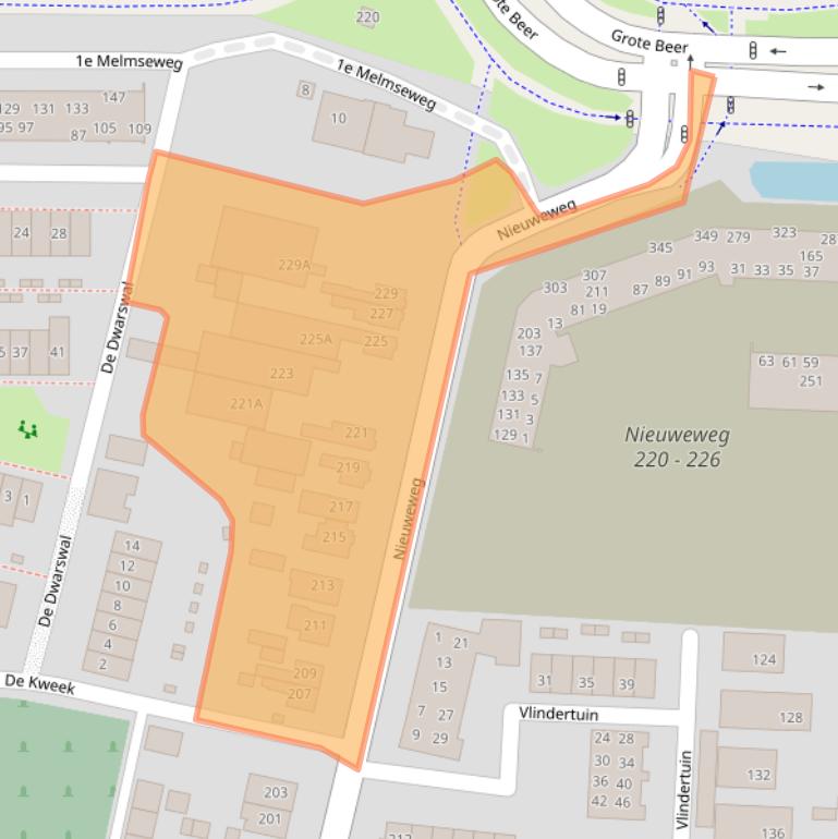 Kaart van postcodegebied 3905LM.