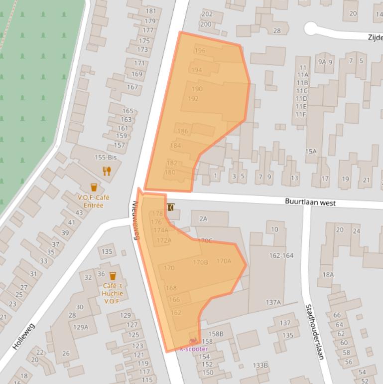 Kaart van postcodegebied 3905LS.