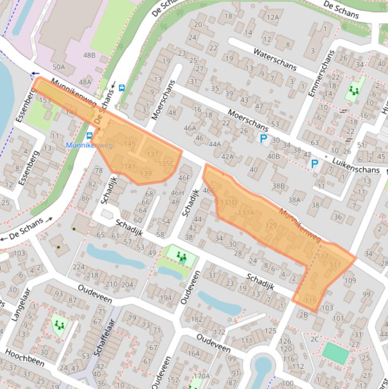 Kaart van postcodegebied 3905MG.