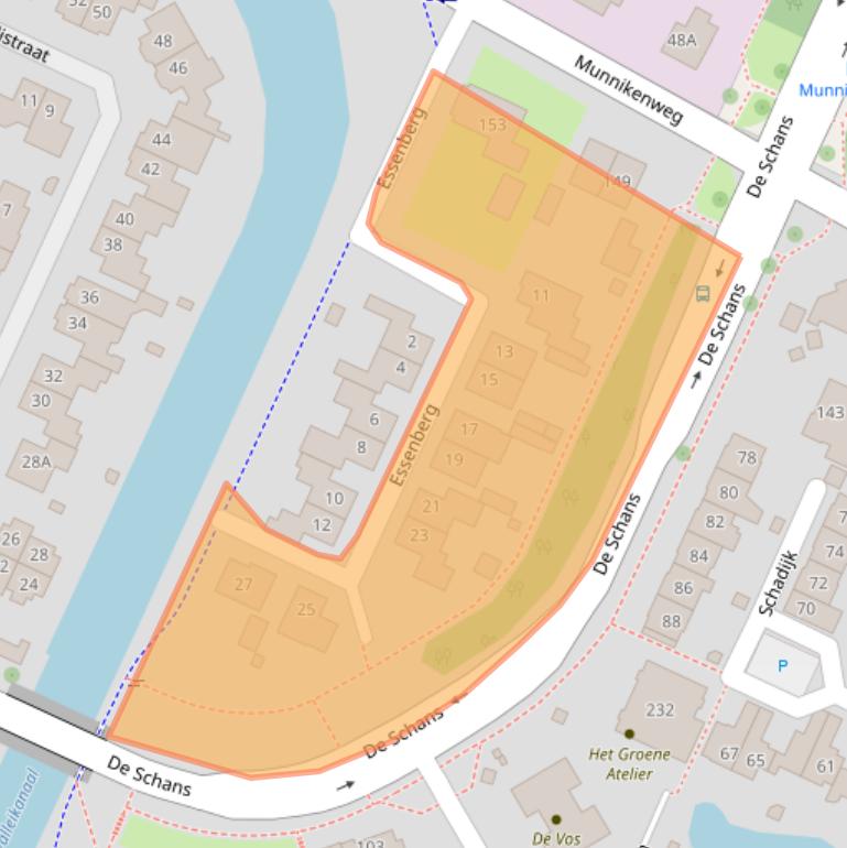 Kaart van postcodegebied 3905MK.