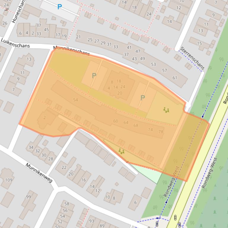 Kaart van postcodegebied 3905MN.
