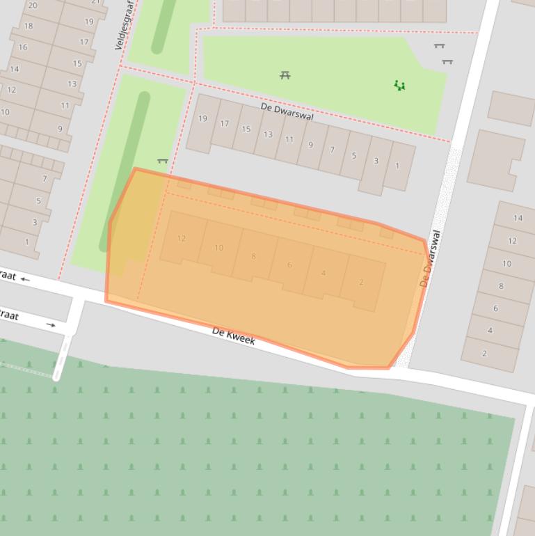 Kaart van postcodegebied 3905MX.