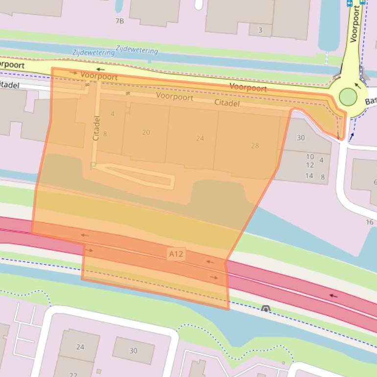 Kaart van postcodegebied 3905NK.
