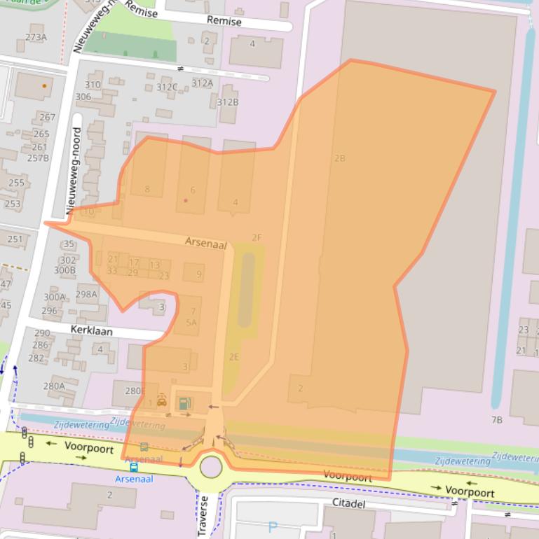 Kaart van postcodegebied 3905NN.