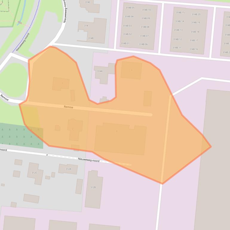 Kaart van postcodegebied 3905NP.