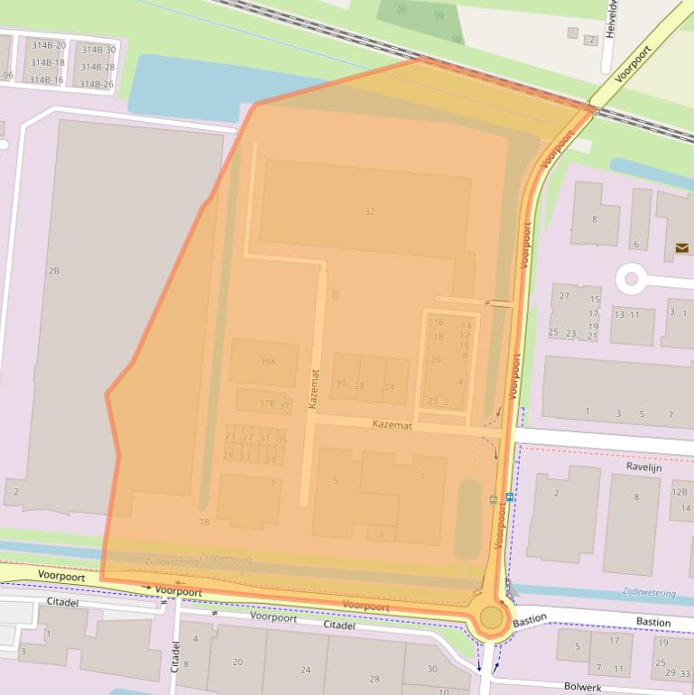 Kaart van postcodegebied 3905NR.