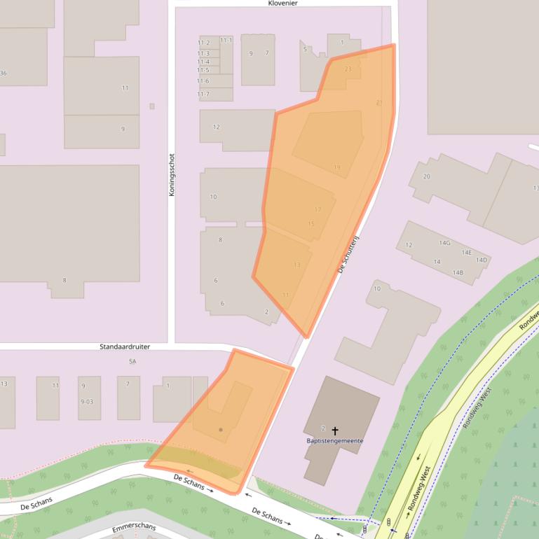 Kaart van postcodegebied 3905PJ.