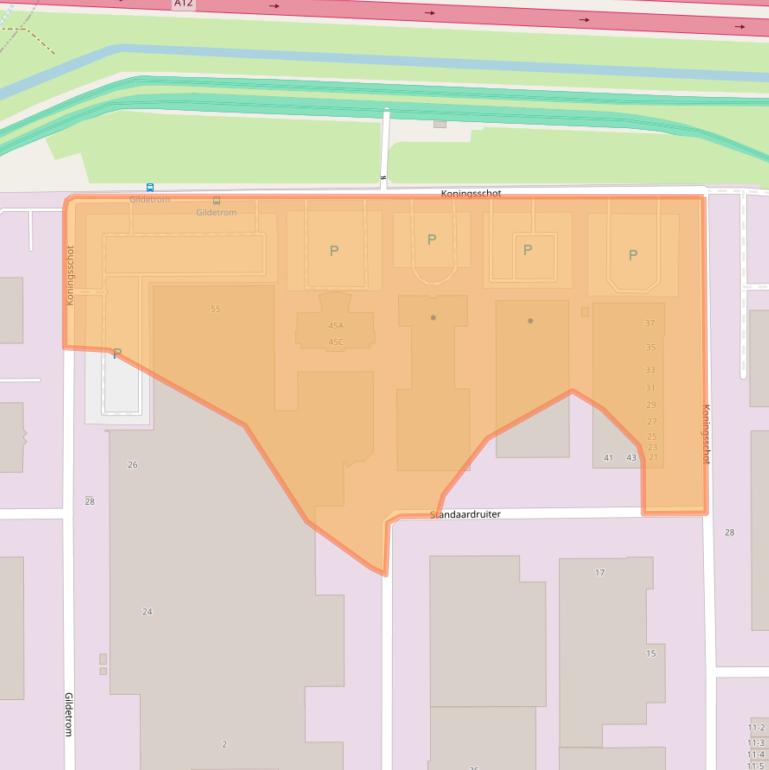 Kaart van postcodegebied 3905PR.