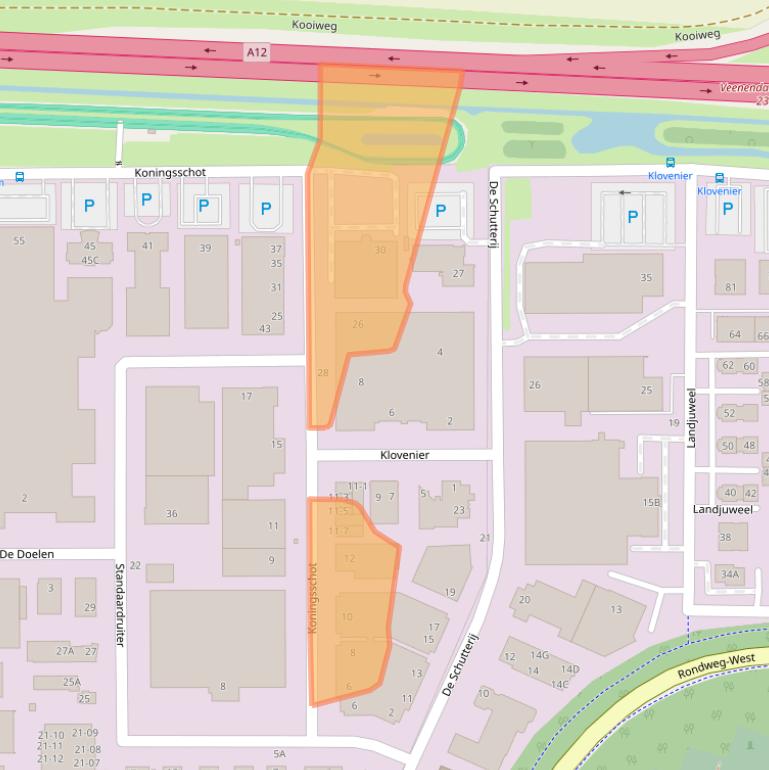Kaart van postcodegebied 3905PS.