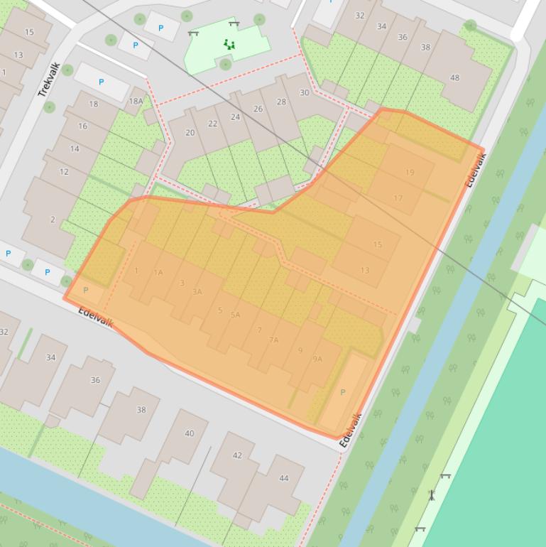 Kaart van postcodegebied 3905RA.