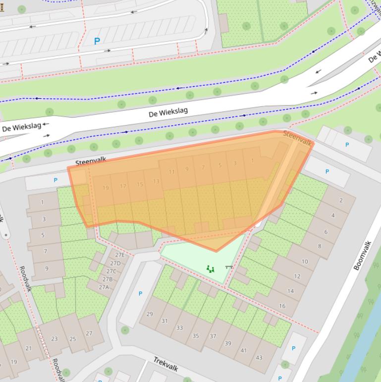 Kaart van postcodegebied 3905RH.