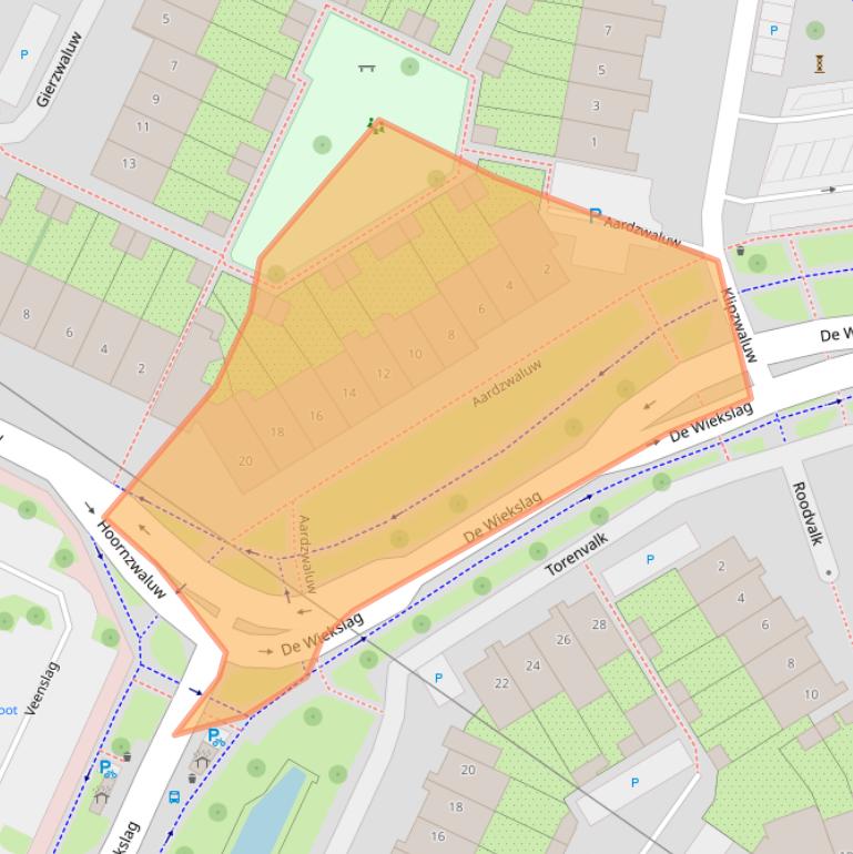 Kaart van postcodegebied 3905RL.