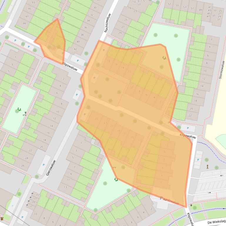 Kaart van postcodegebied 3905RR.