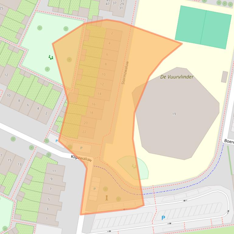Kaart van postcodegebied 3905RS.