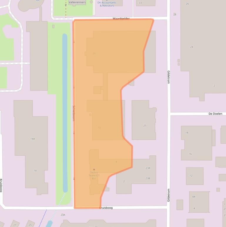 Kaart van postcodegebied 3905TD.