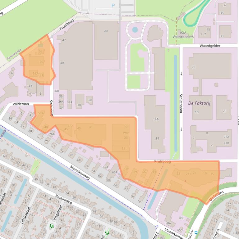 Kaart van postcodegebied 3905TE.