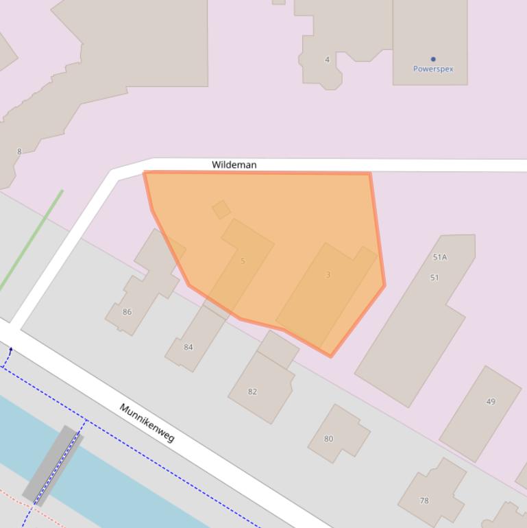 Kaart van postcodegebied 3905TK.