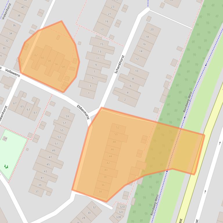 Kaart van postcodegebied 3905VB.