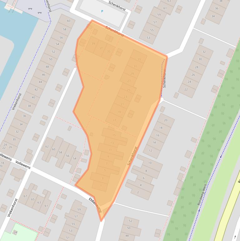 Kaart van postcodegebied 3905VG.