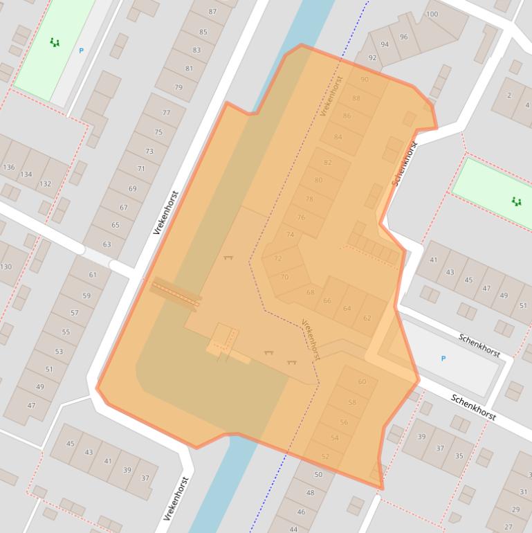Kaart van postcodegebied 3905VM.