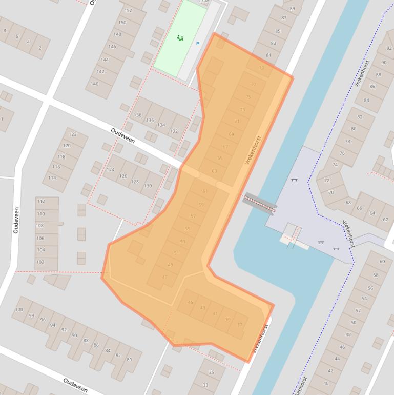 Kaart van postcodegebied 3905VR.