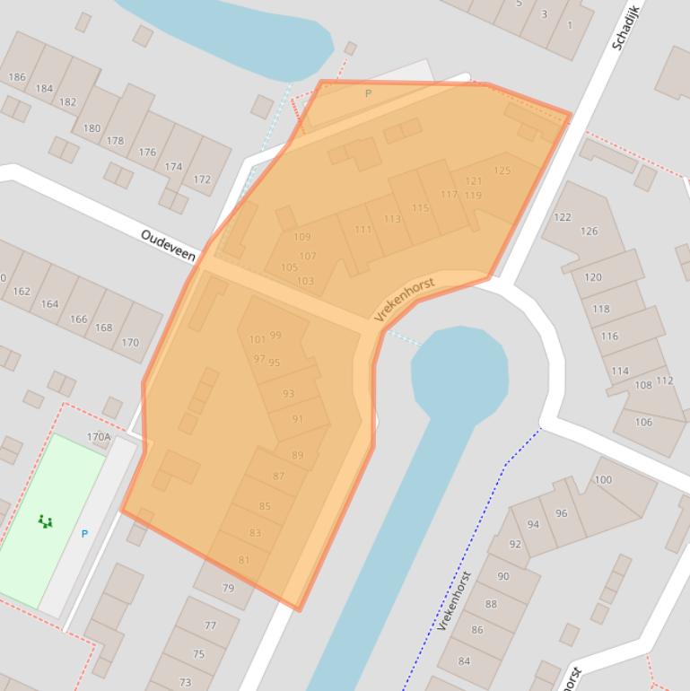 Kaart van postcodegebied 3905VS.