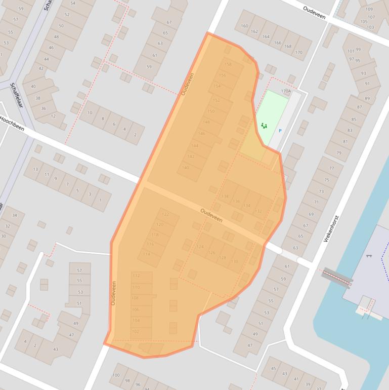 Kaart van postcodegebied 3905VW.