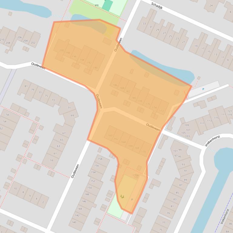 Kaart van postcodegebied 3905VX.