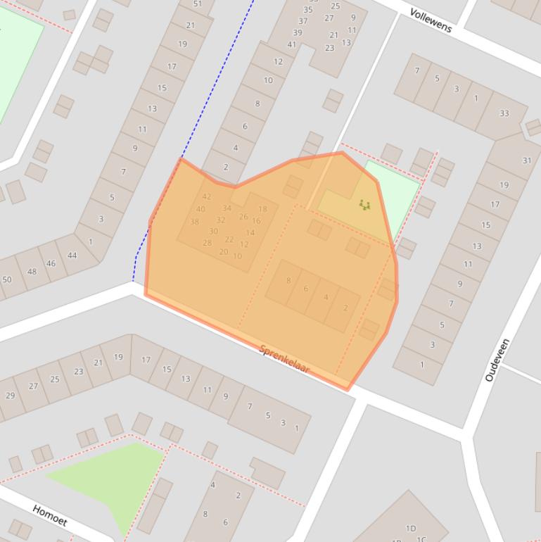 Kaart van postcodegebied 3905WR.