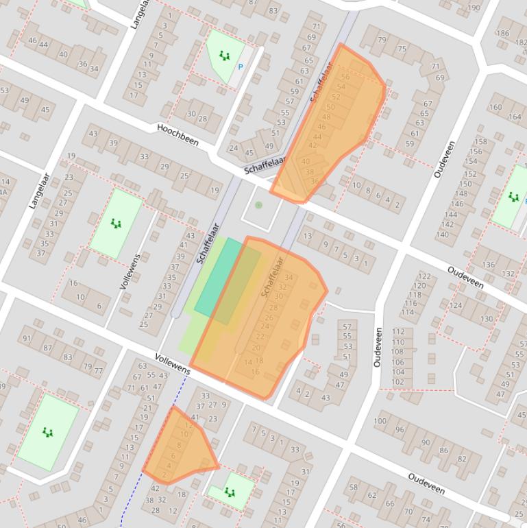 Kaart van postcodegebied 3905WV.
