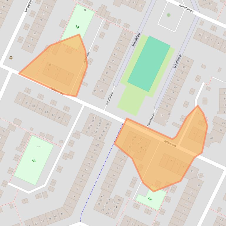 Kaart van postcodegebied 3905WX.